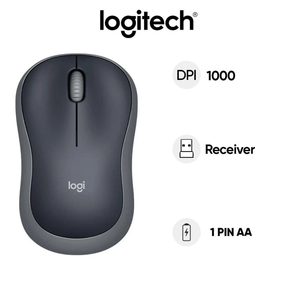 [Logitech] Wireless LOGITECH B175 Lazer  (Có pin, 1xAA, Công tắc)