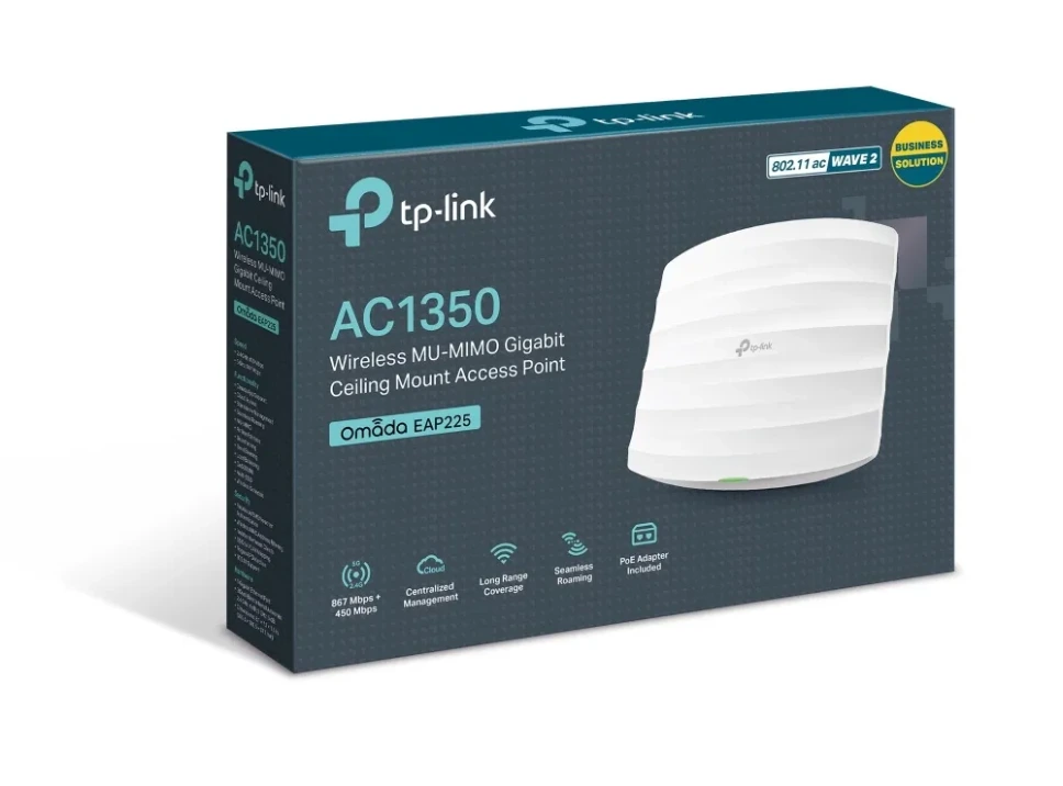 [Phát Wifi TP-Link] Router Wifi TP-Link EAP110  ( 2 anten 4dBi, 300Mbps, 
1 port PoE Passive 24VDC/0.5A)