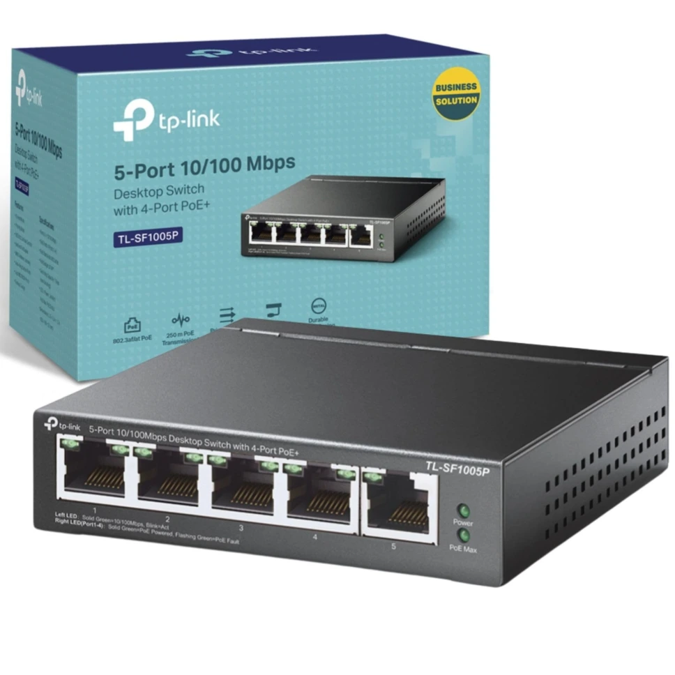 [Switch TP-Link] Switch TP-Link TL-SF1005D 5 port (100Mbps, Ver 18.0)