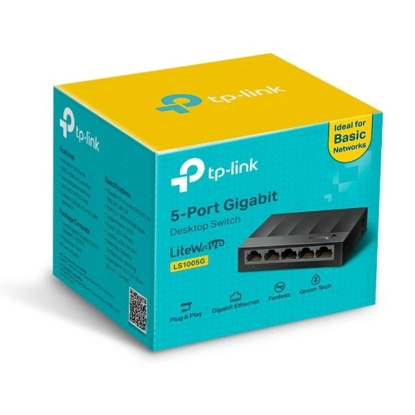 [Switch TP-Link] Switch TP-Link LS1005G 5-port Gigabit  (1.0Gbps)