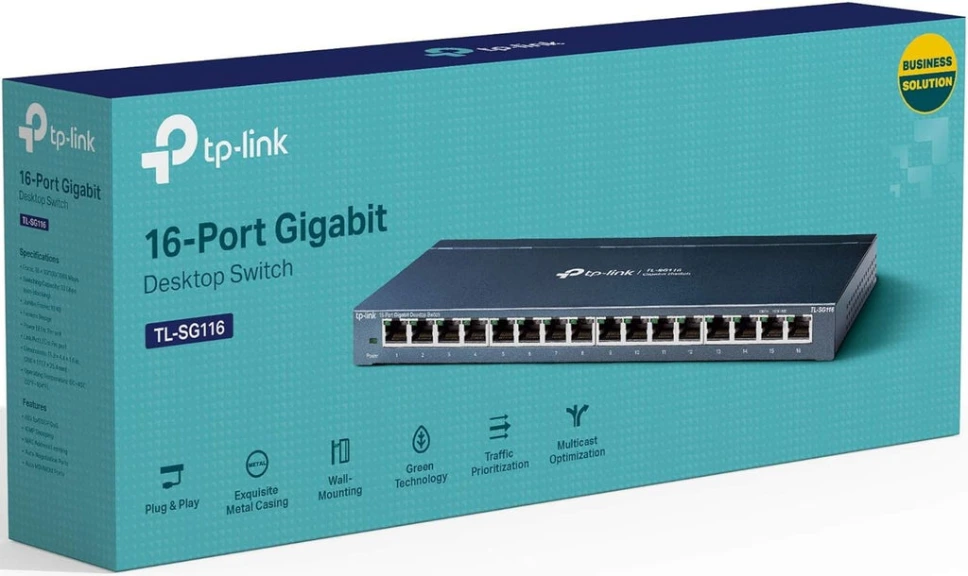 [Switch TP-Link] Switch TP-Link TL-SG116 16-port Gigabit (1.0Gbps)